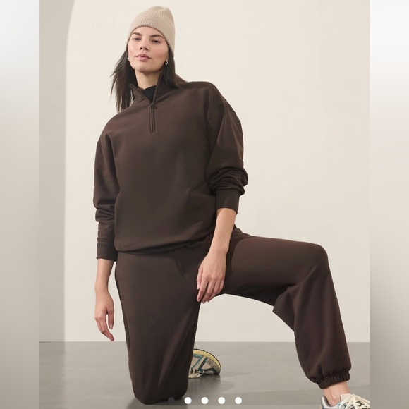 Atheleta FOREVER FLEECE 1/4 ZIP SWEATSHIRT - Picture 1 of 7